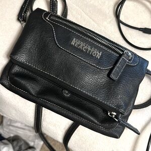 Kenneth Cole Cross body purse - black leather
